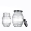 Wholesale Empty Glass Honey Jar With Screw Metal Cap