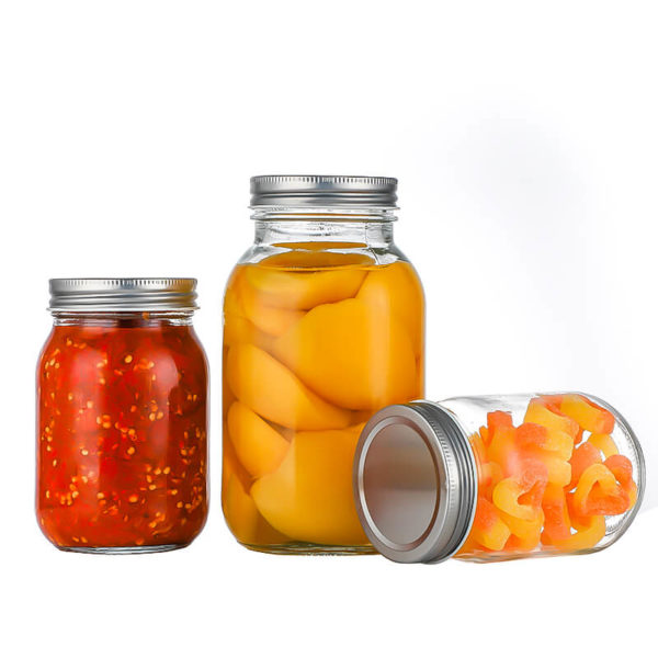Food Grade Glass Mason Jar Storage Jar With Screw Lids Suppliers