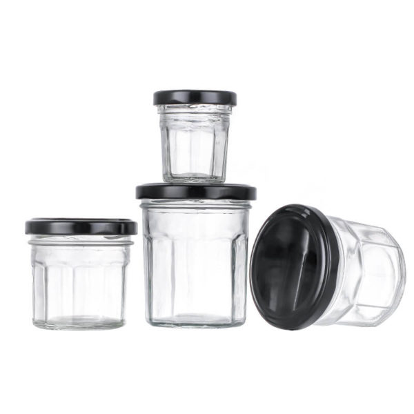 China Food Grade Custom Shape 1oz to 20oz Glass Jam Jars Wholesale