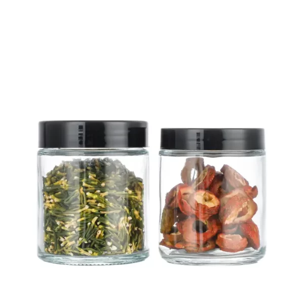 2oz 4oz clear Hemp Glass Jar - Image 2