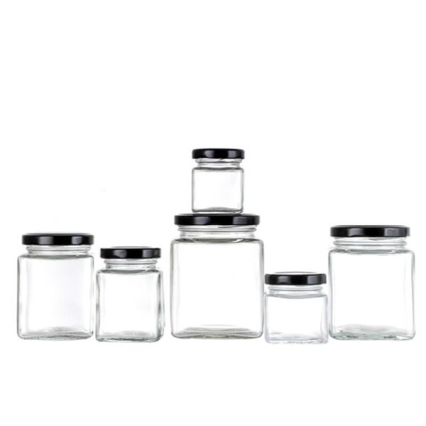 Wholesale China Square Shape Glass Honey Jar - Image 3