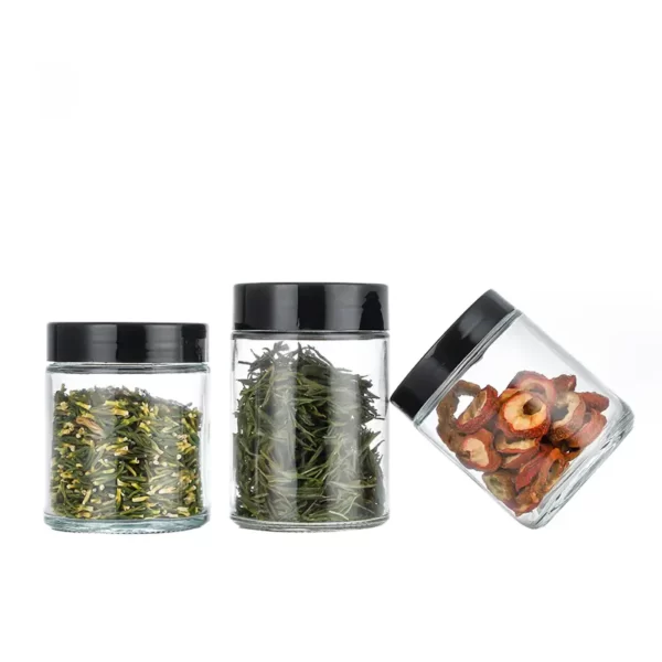 2oz 4oz clear Hemp Glass Jar - Image 3