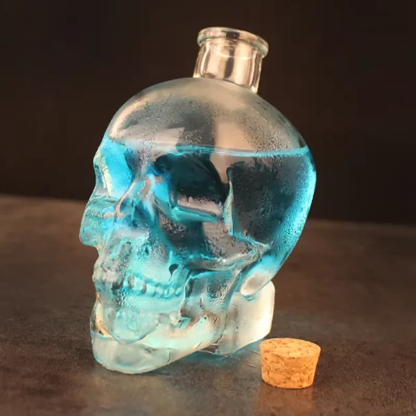 750ml 26oz skull head vodka bottle for sale - Image 4