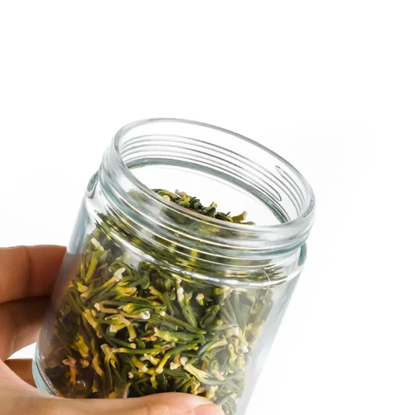 2oz 4oz clear Hemp Glass Jar - Image 4