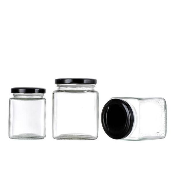 Wholesale China Square Shape Glass Honey Jar - Image 4