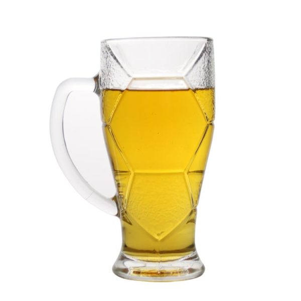 2022 Clear Beer Can Glass Cups 16oz Qatar World Cup Trophy Shaped - Image 2
