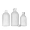 Empty Small Mouth Clear Frosted Bottles Boston Round Beverage Juice Bottle