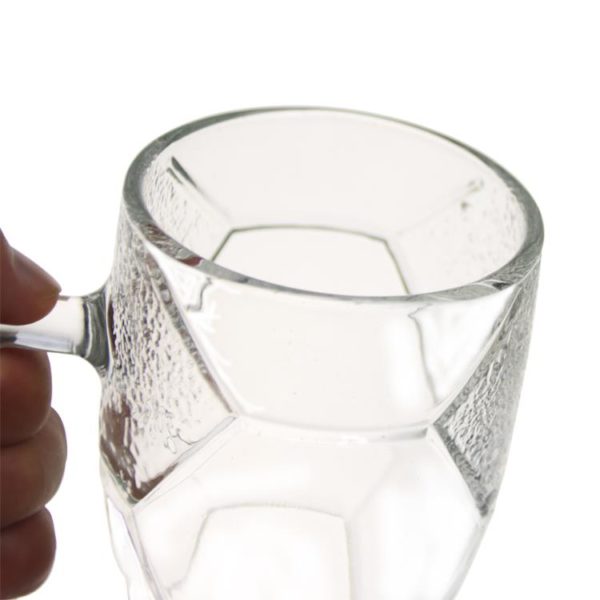 2022 Clear Beer Can Glass Cups 16oz Qatar World Cup Trophy Shaped - Image 3