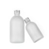 Empty Small Mouth Clear Frosted Bottles Boston Round Beverage Juice Bottle - Image 3