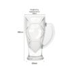 2022 Clear Beer Can Glass Cups 16oz Qatar World Cup Trophy Shaped - Image 4