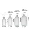 Empty Small Mouth Clear Frosted Bottles Boston Round Beverage Juice Bottle - Image 5