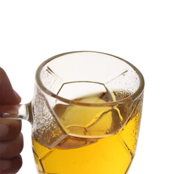 2022 Clear Beer Can Glass Cups 16oz Qatar World Cup Trophy Shaped - Image 6