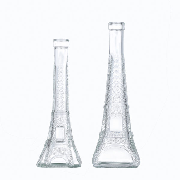 Customized Glass Bottle 500ml Brandy Eiffel Tower Bottles - Image 4