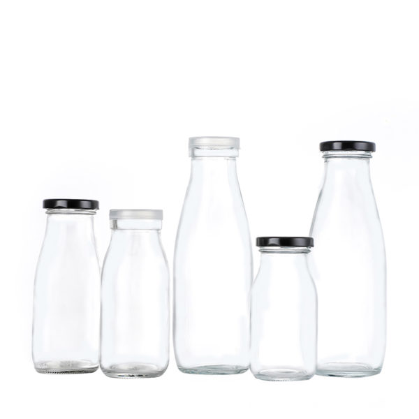 Factory wholesale round shape cold pressed juice glass bottles - Image 2