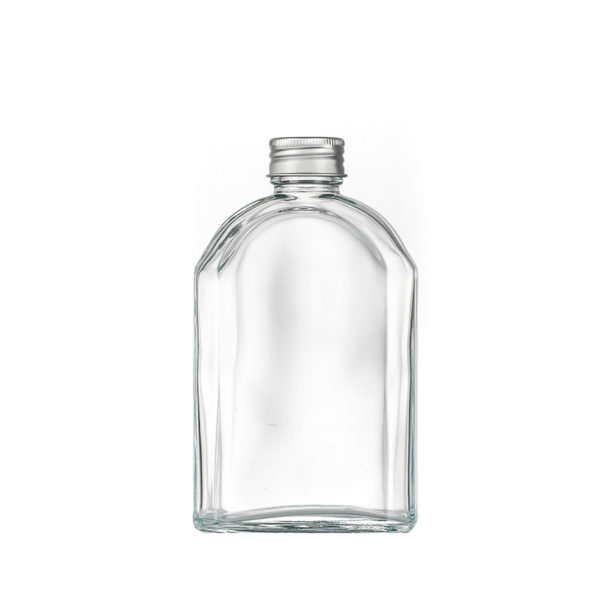 Flat wine bottle glass beverage bottle with screw cap wholesale - Image 2