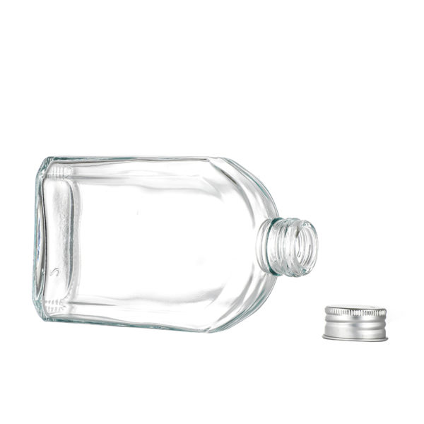 Flat wine bottle glass beverage bottle with screw cap wholesale - Image 3