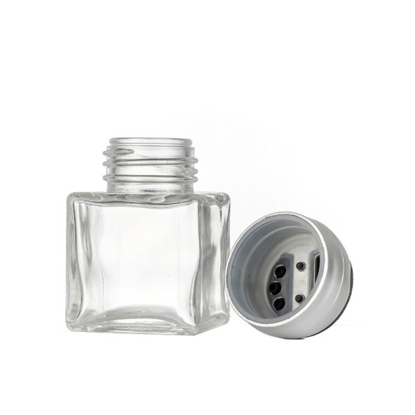 MINI 3oz quare shaped sepice glass jar with plastic cap - Image 3