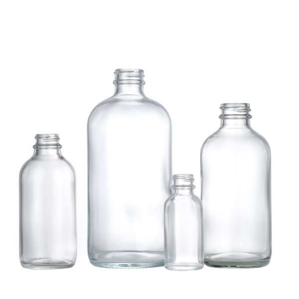 Boston round glass bottles clear oral liquid wholesale - Image 4