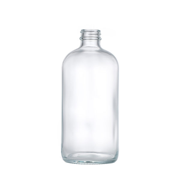 Boston round glass bottles clear oral liquid wholesale - Image 3