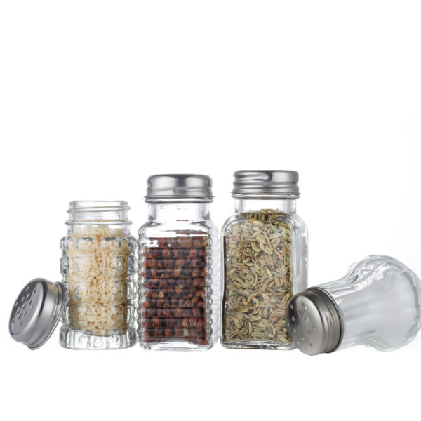 Easy use 2oz 3oz Kitchen Black Pepper Spice Glass Bottle/Jar