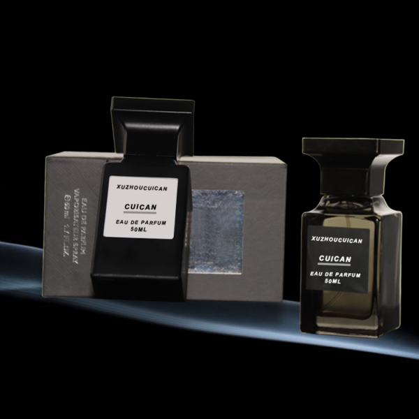 30ml 50ml 100ml men's matte black perfume spray bottles - Image 2