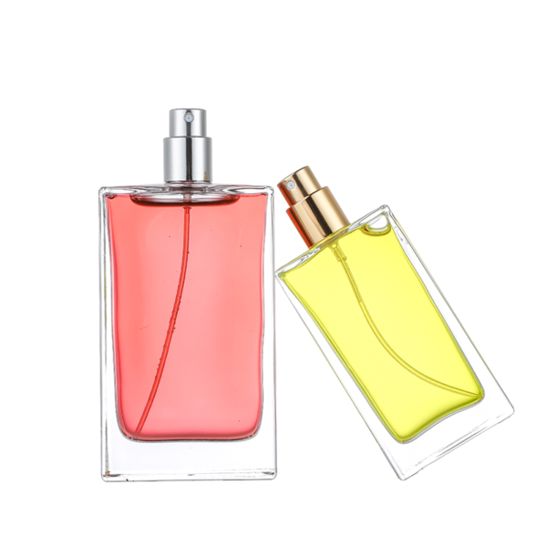 Hot sale empty square perfume bottle with lids wholesale