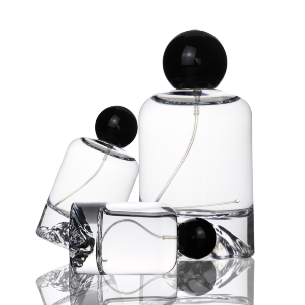 30ml 50ml 100ml clear or customized perfume glass bottle with round cap - Image 3
