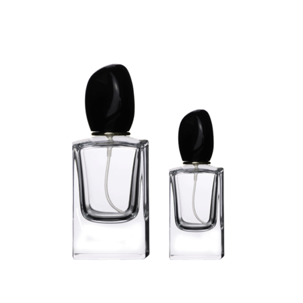 wholesale small glass perfume bottle with plastic lid