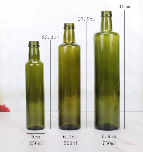 Wholesale Square Shape Olive Oil Glass Bottle - Image 2